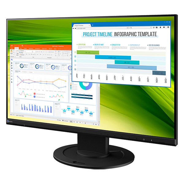 EIZO 22.5インチワイド液晶モニター FlexScan EV2360-BK 1台 WUXGA