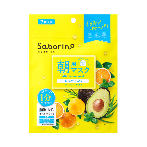 Saborino サボリーノ 目ざまシート 7枚入 しっとりタイプ 朝用フェイス