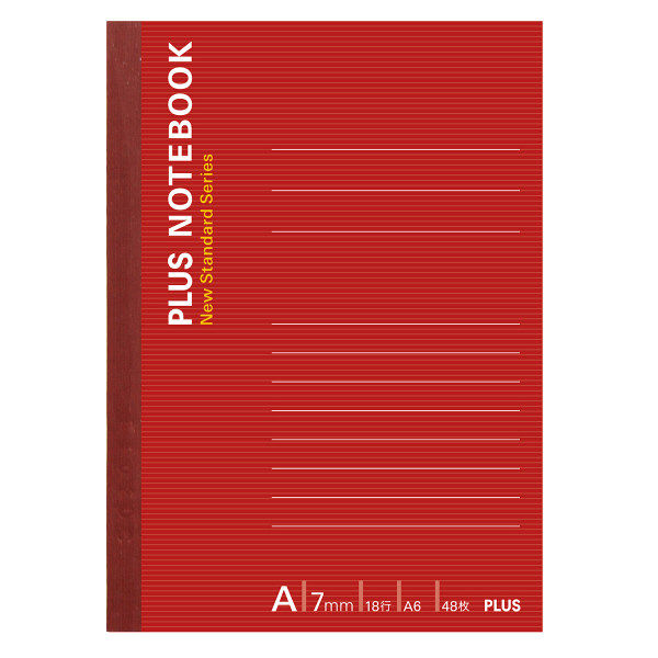 プラス ノートブックNO-405AS A6 48枚 A罫 76719 （直送品） - アスクル