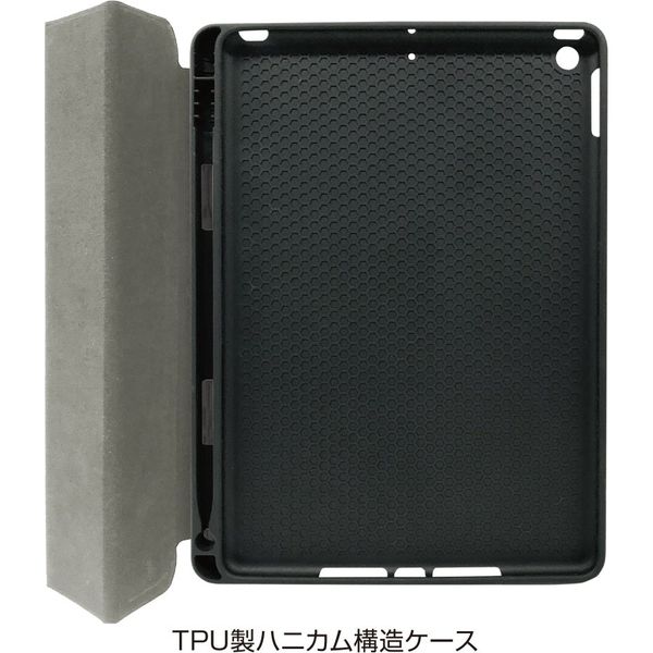 ナカバヤシ iPad 10.2inch 2019用 ハニカム衝撃吸収ケース シルバー