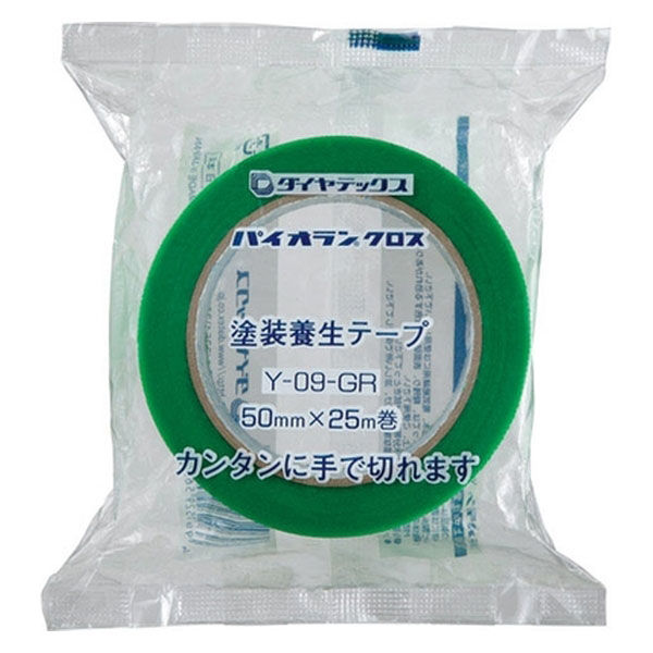 ダイヤテックス パイオラン養生テープ 50mm*25m 緑 30巻 Y-09-GR-50 1