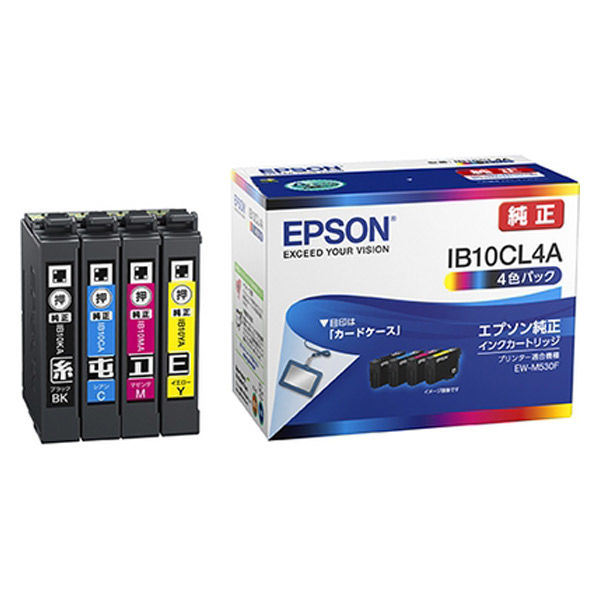 エプソン (EPSON) IB10CL4A(カードケース) 純正インクカートリッジ 4色