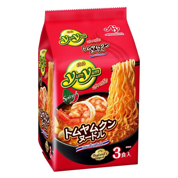 YumYum トムヤムクンヌードル 1セット（1袋(3食入)×3） 味の素 - アスクル