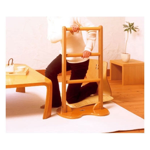 キンタロー どこでも手すり B 300391 ライトブラウン 1台 介援隊