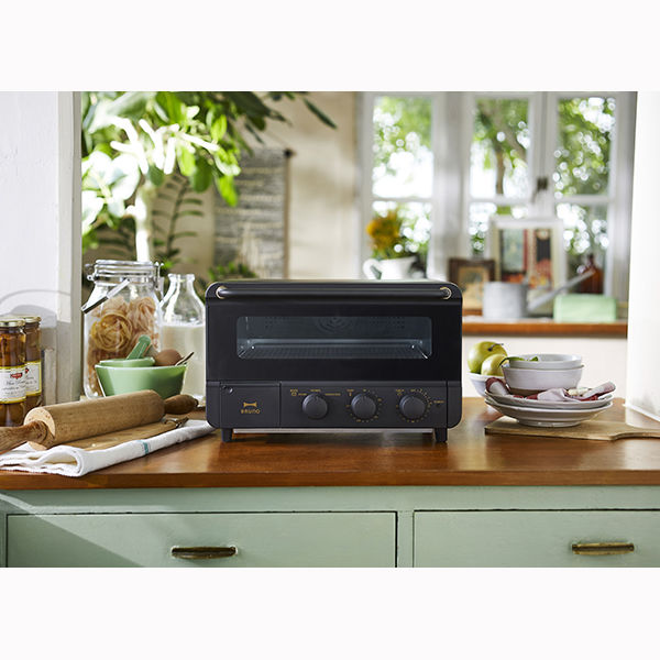 BRUNO スチーム&ベイク トースター(ブラック) BOE067-BK 1台 - アスクル