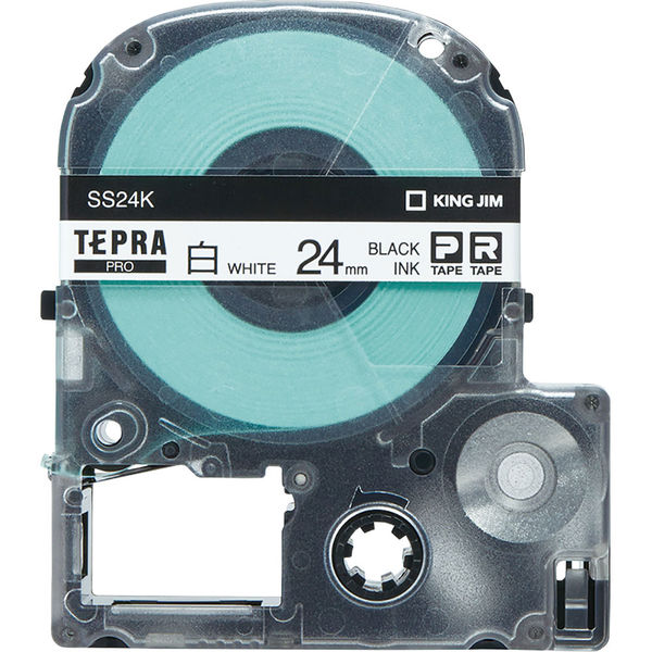 テプラ TEPRA PRO【純正】テープ スタンダード 幅24mm 白ラベル(黒文字