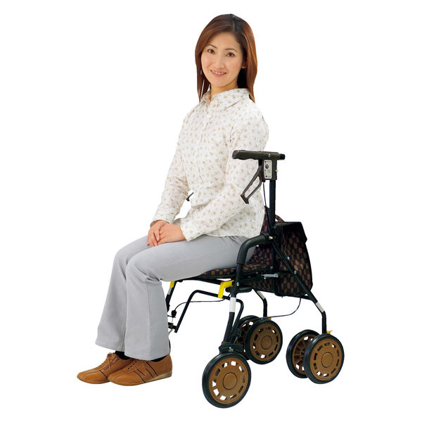 歩行車 島製作所 シンフォニー EVO Bブラウン 介援隊カタログ W1650