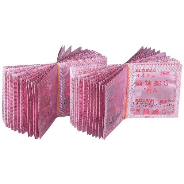 スズラン 酒精綿G（個包装） 13205205 1ケース（1枚入×3000包