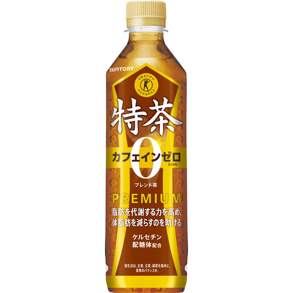 トクホ・特保】サントリー 特茶カフェインZERO ブレンド麦茶 500ml 1箱