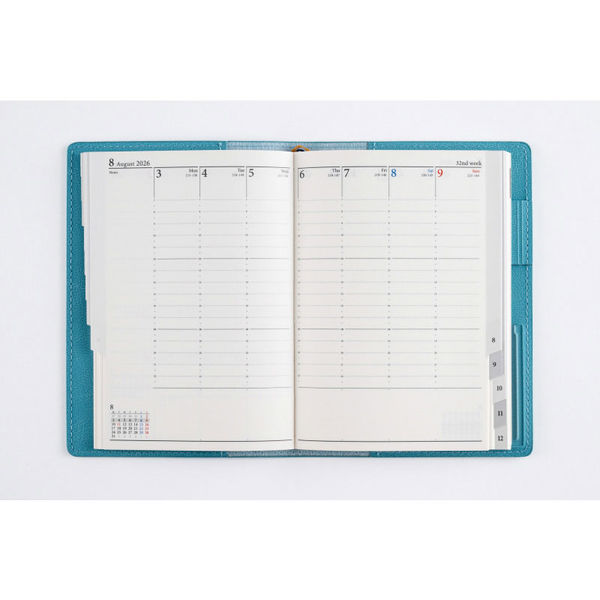 高橋書店 【2026年版】リシェル8 A6 バーチカル 月曜始まり シャロウ