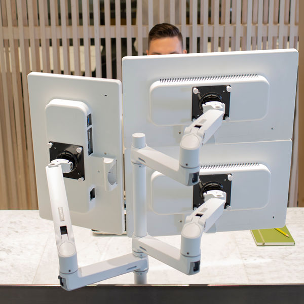 エルゴトロン 追加用LXアーム&カラーキット ホワイト 1モニター 3.2