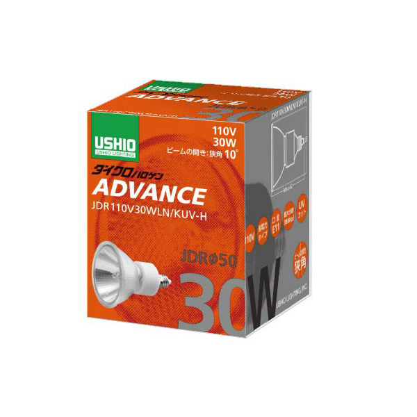 電球 JDRφ50ダイクロハロゲン ADVANCE JDR110V30WLN/KUV-H 1箱（10個入