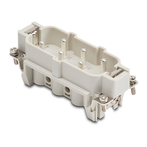 Male Insert: 6-pole, 35 amp, for ZIPport multi-wire housings (PN