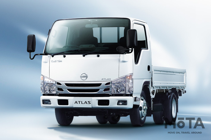 日産 小型トラック「アトラス ディーゼル（1.55t）」を発表｜排出ガス