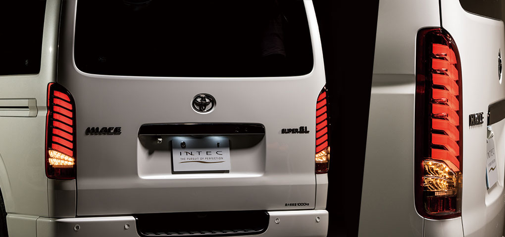 高品質でコスパに優れるINTECの「フルLEDテールランプ」にハイエース用