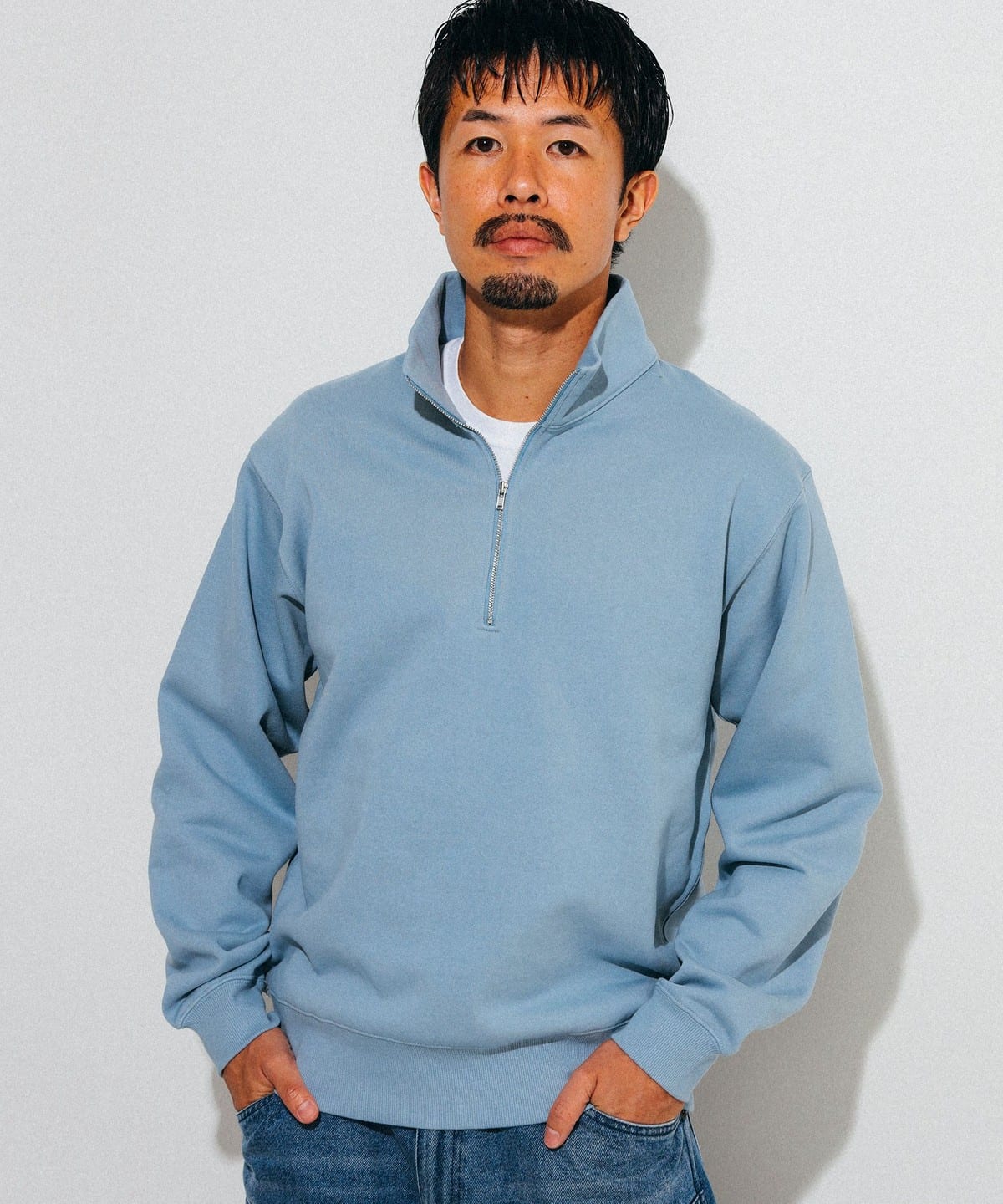 BEAMS（ビームス）ハーフジップ スウェット（トップス スウェット