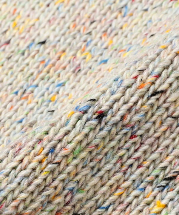 BEAMS（ビームス）3ゲージ カラーネップ クルーネック ニット 24FW