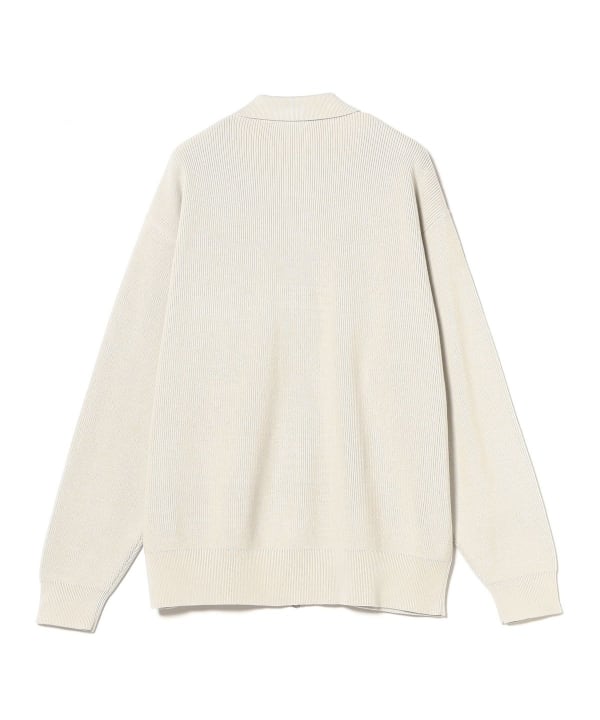 BEAMS（ビームス）【別注】LACOSTE / ジップアップ ニット