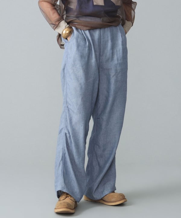 BEAMS BOY（ビームス ボーイ）maturely / Linen Blend Work Easy Pants