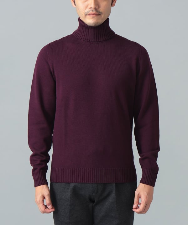 BEAMS F（ビームスF）DRUMOHR / 8ゲージ タートルネックニット