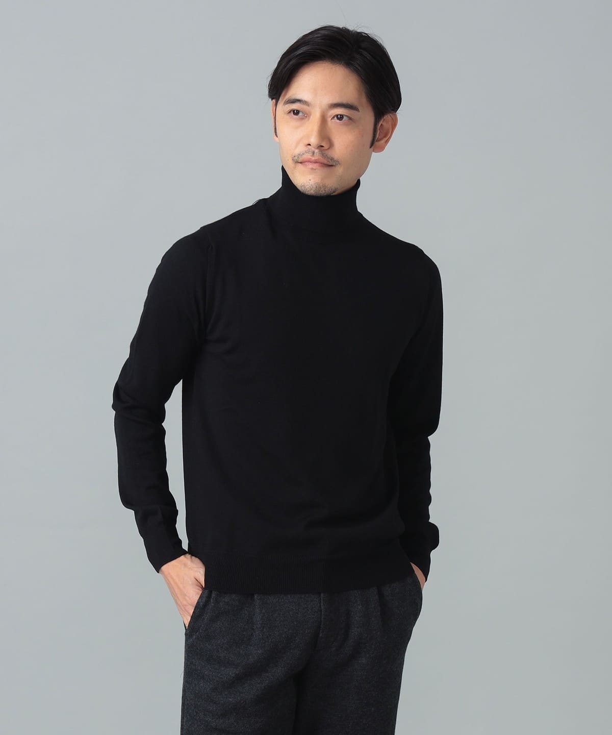 BEAMS F（ビームスF）【別注】MORGANO / 21ゲージ タートルネック