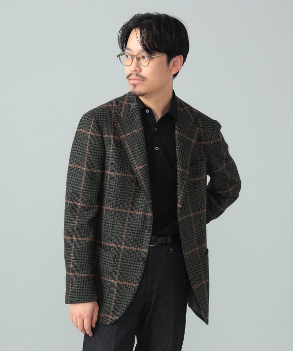 BEAMS F（ビームスF）MARLING & EVANS グレンチェック オーバーペーン