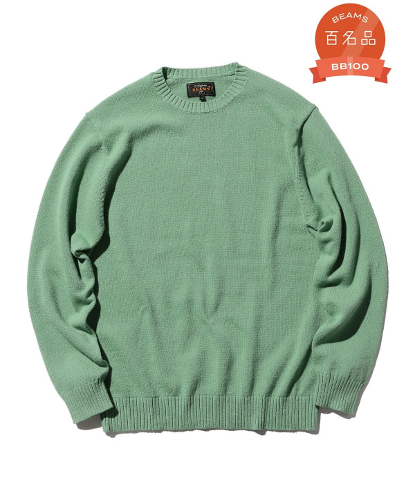 BEAMS PLUS（ビームス プラス）Crew LilyYarn 7G（トップス ニット