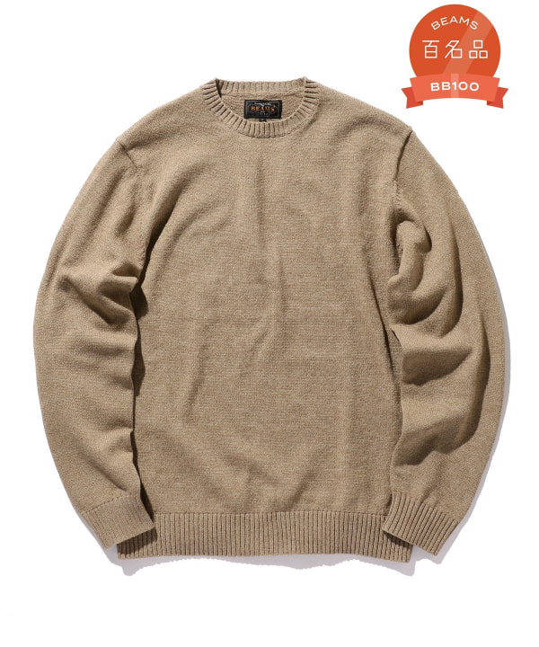 BEAMS PLUS（ビームス プラス）Crew LilyYarn 7G（トップス ニット