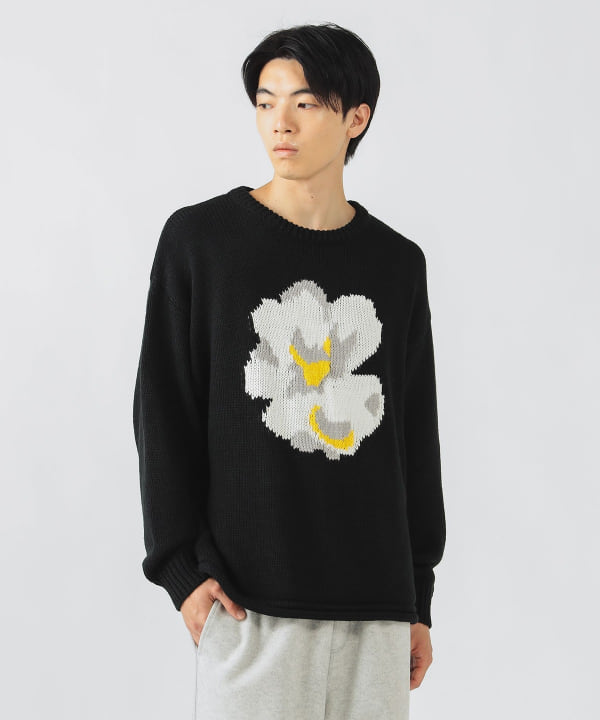 BEAMS HEART（ビームス ハート）フラワー モチーフ ロング スリーブ