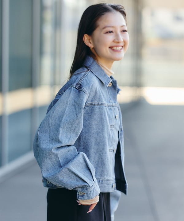 BEAMS HEART（ビームス ハート）クロップド デニム ジャケット