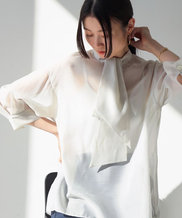 Demi-Luxe BEAMS（デミルクス ビームス）オーガンジー リボンタイ