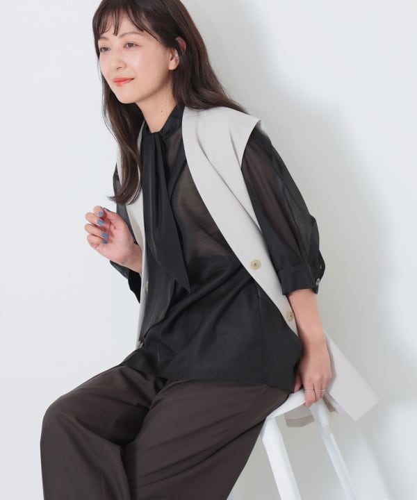 Demi-Luxe BEAMS（デミルクス ビームス）オーガンジー リボンタイ