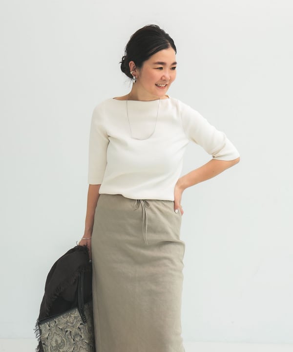 Demi-Luxe BEAMS（デミルクス ビームス）シンプル ボートネックニット