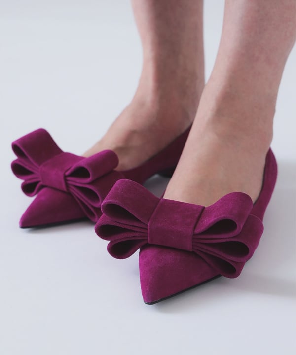 EFFE BEAMS（エッフェ ビームス）NATAN / スエード リボンパンプス