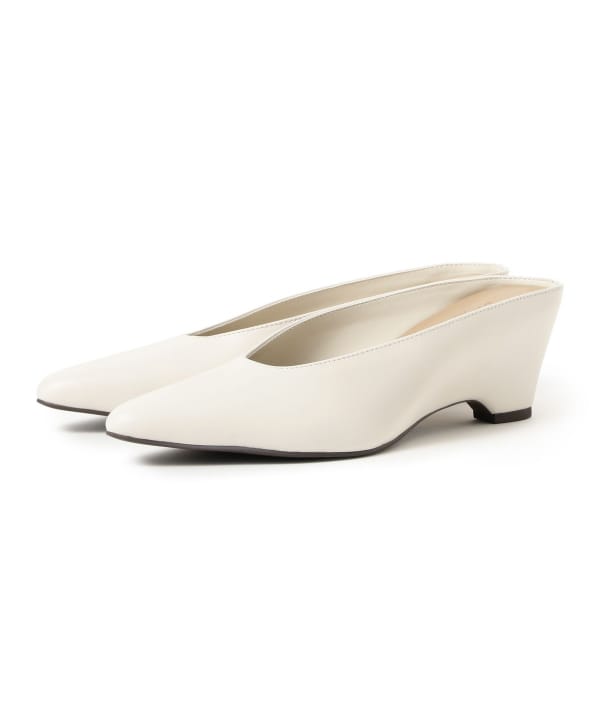 Demi-Luxe BEAMS（デミルクス ビームス）レザーラップ ミュール