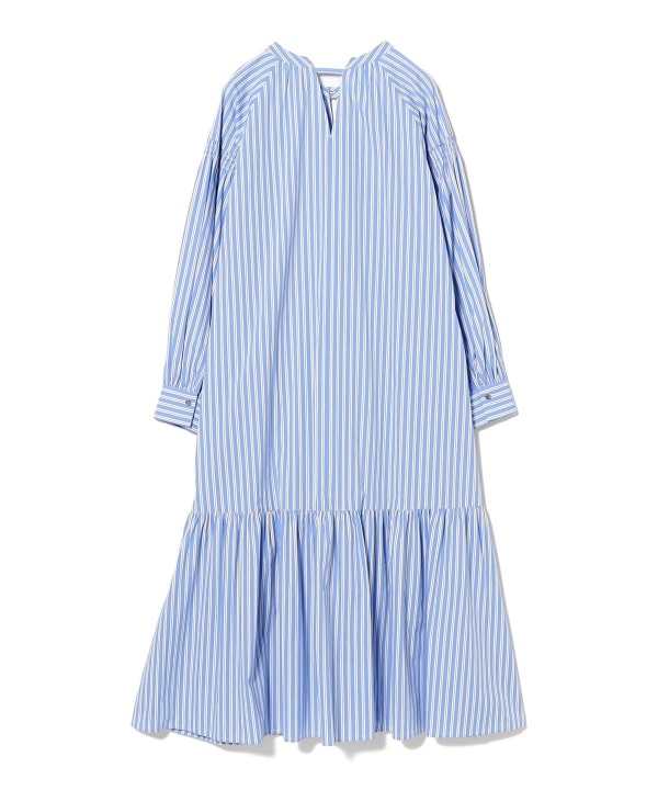 Ray BEAMS（レイ ビームス）ストライプ ギャザー キリカエ ワンピース