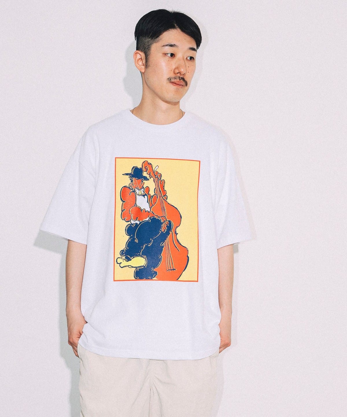 BEAMS T BEAMS T Scurville / T-Shirt White (T-shirts, cut and sewn