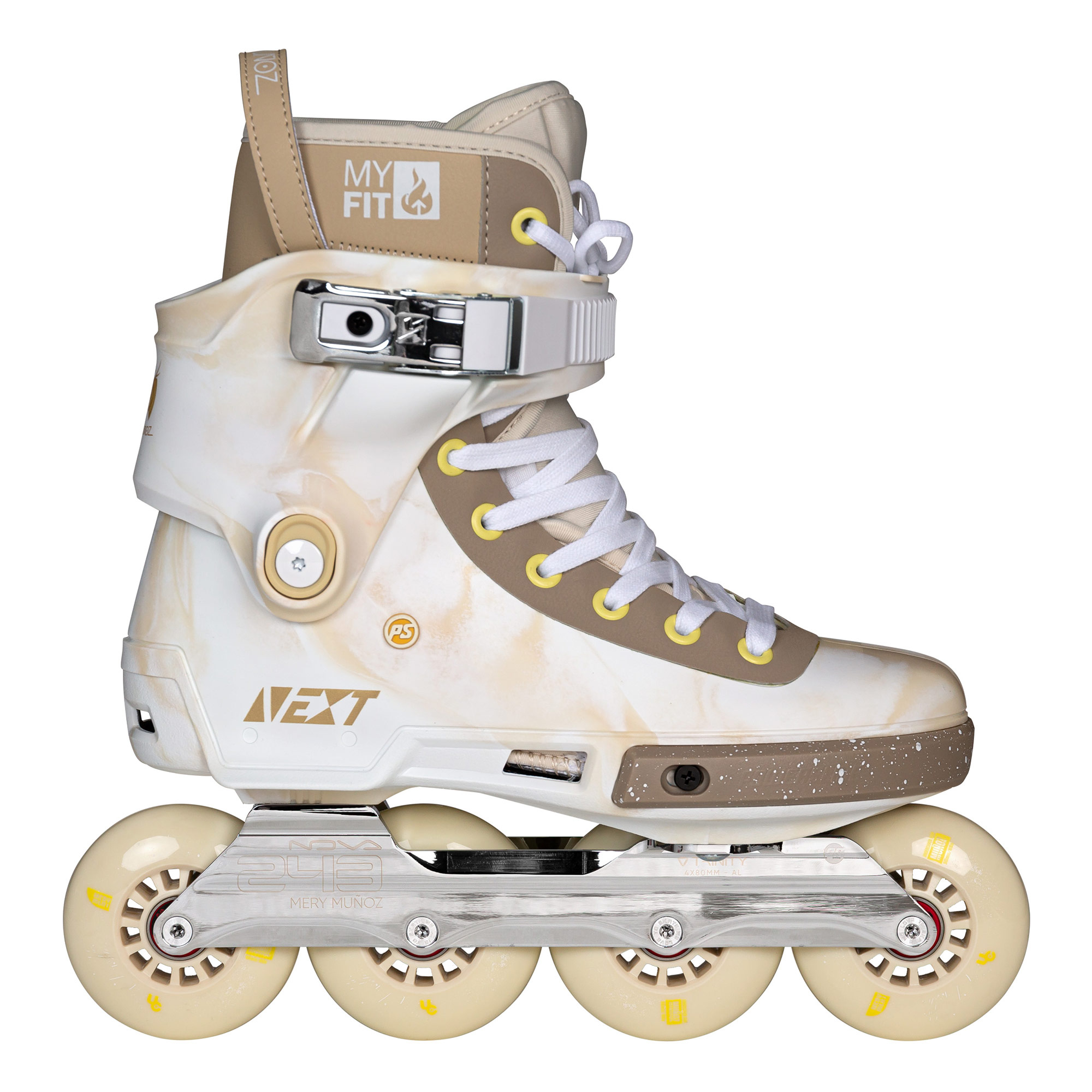 Powerslide Next 80 Pro Mery Munoz - Cream Inline Skates