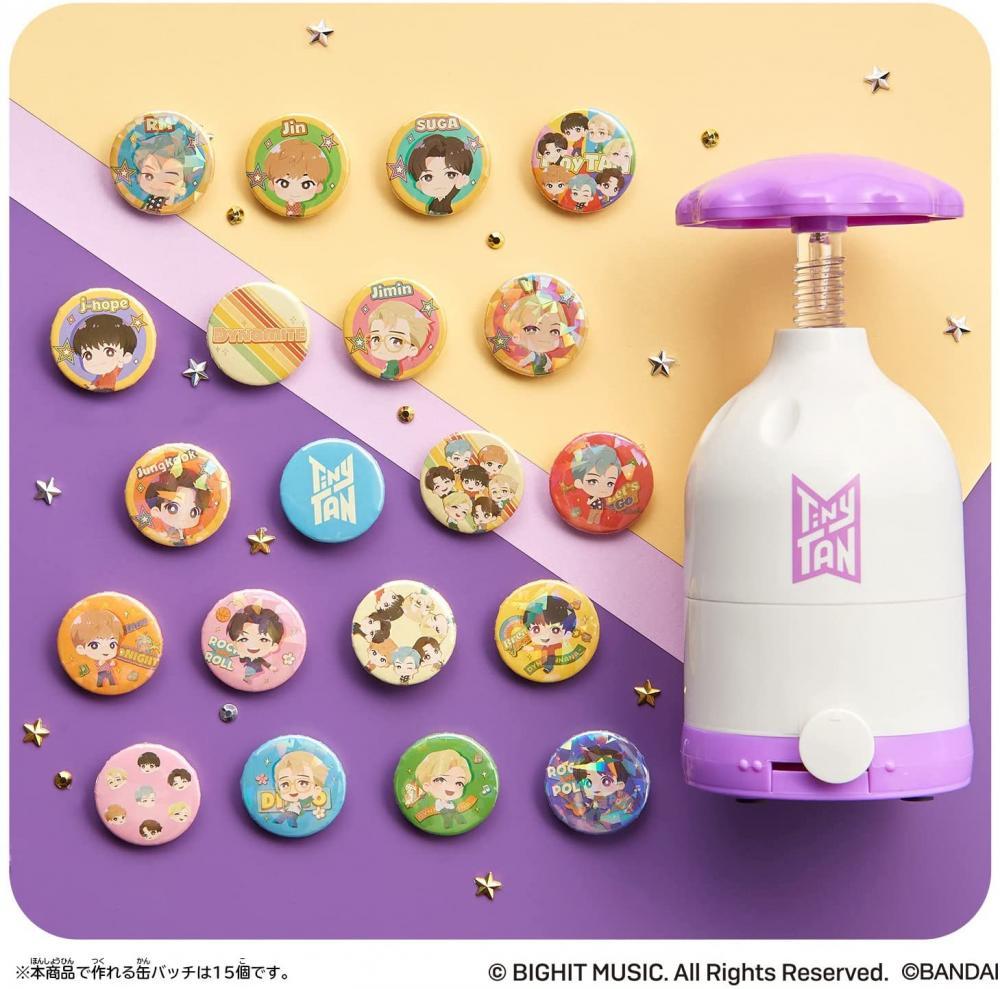 BTS】「TinyTAN」の缶バッジが約1分で作れる！このマシンは持っておき