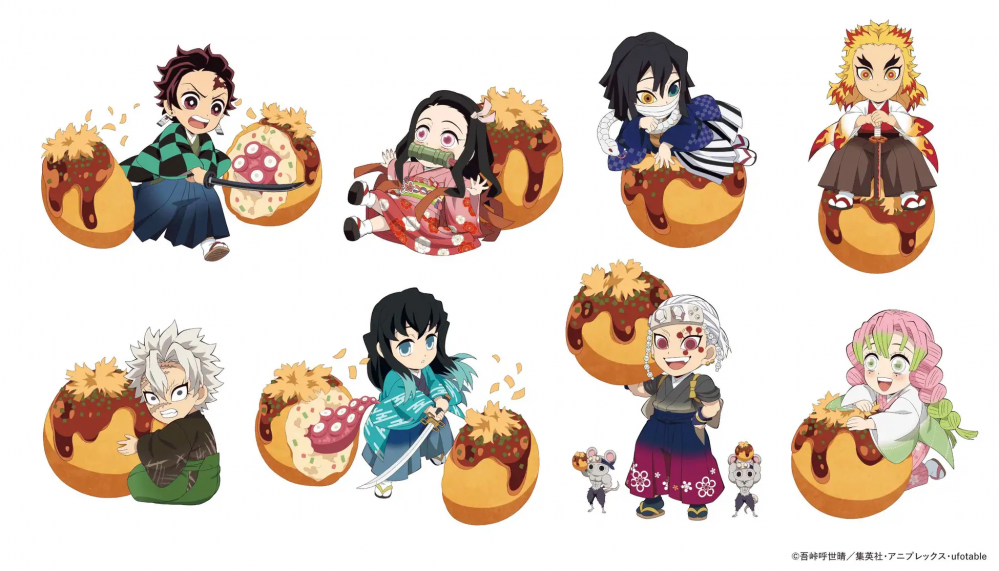 築地銀だこ、「鬼滅の刃」と大型コラボ。限定アイテムが盛りだくさんだ