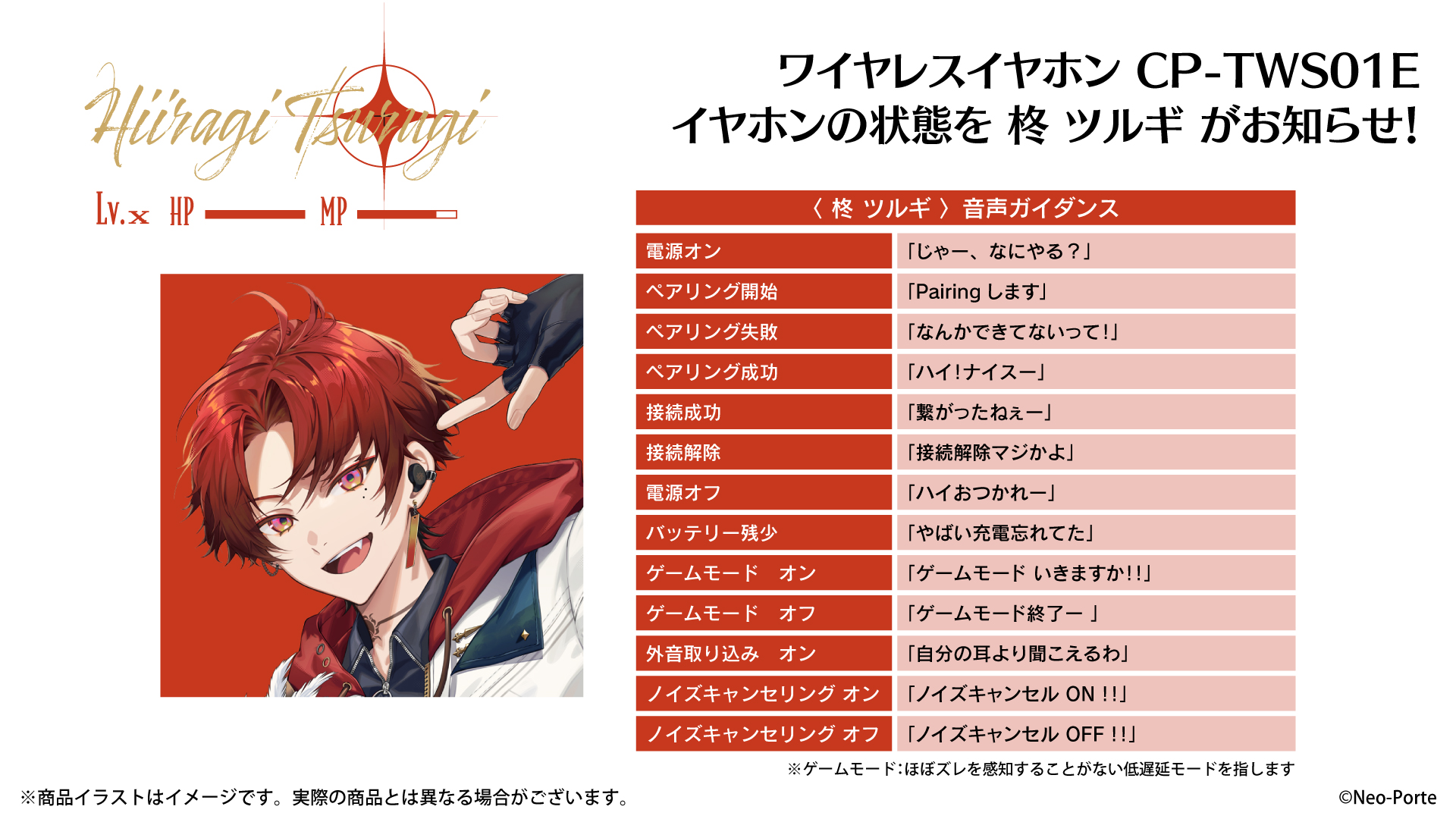 バーチャルライバーグループ『Neo-Porte』所属 柊ツルギボイス搭載