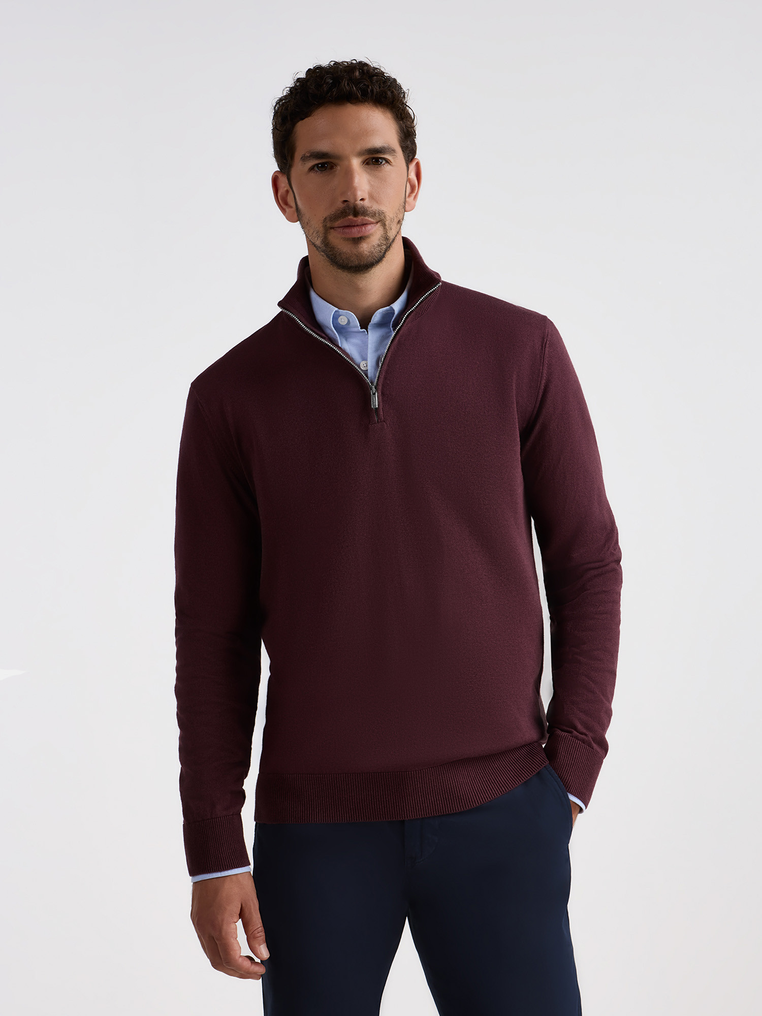 Bastia Half-zip Sweater Sand – In 3 lengths