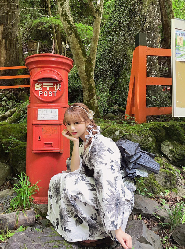 モノトーンひまわり浴衣セット[gi1507] | レディースファッション通販