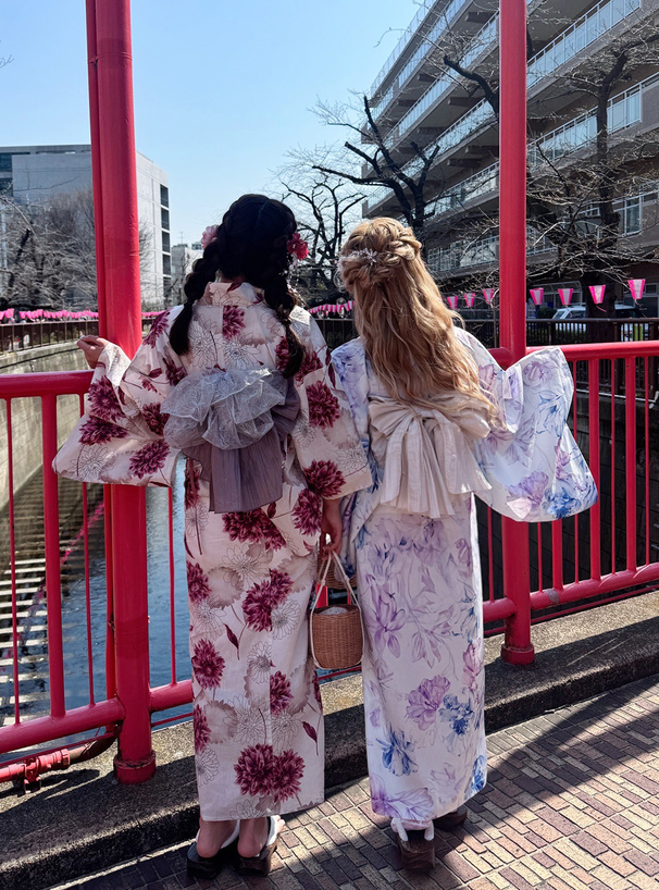 3点セット2Way水彩花柄セパレート浴衣[fy023] | レディース