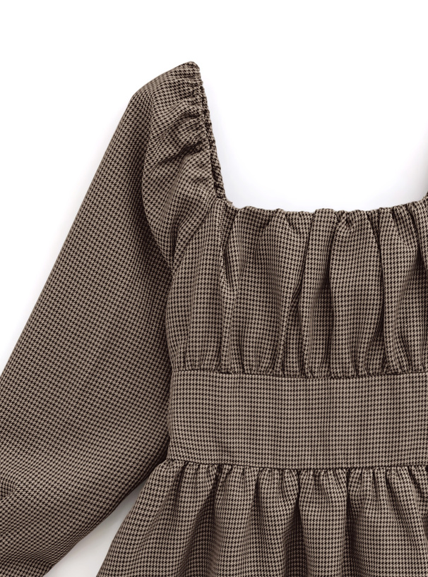 2Wayバックリボン千鳥柄ワンピース[ta188] | レディースファッション