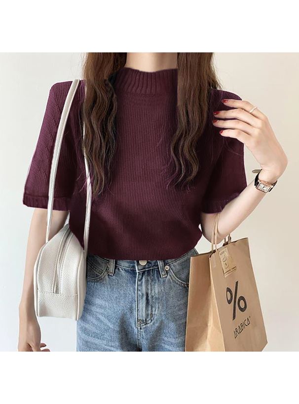 クロップドニットトップス[ze369] | レディースファッション通販の