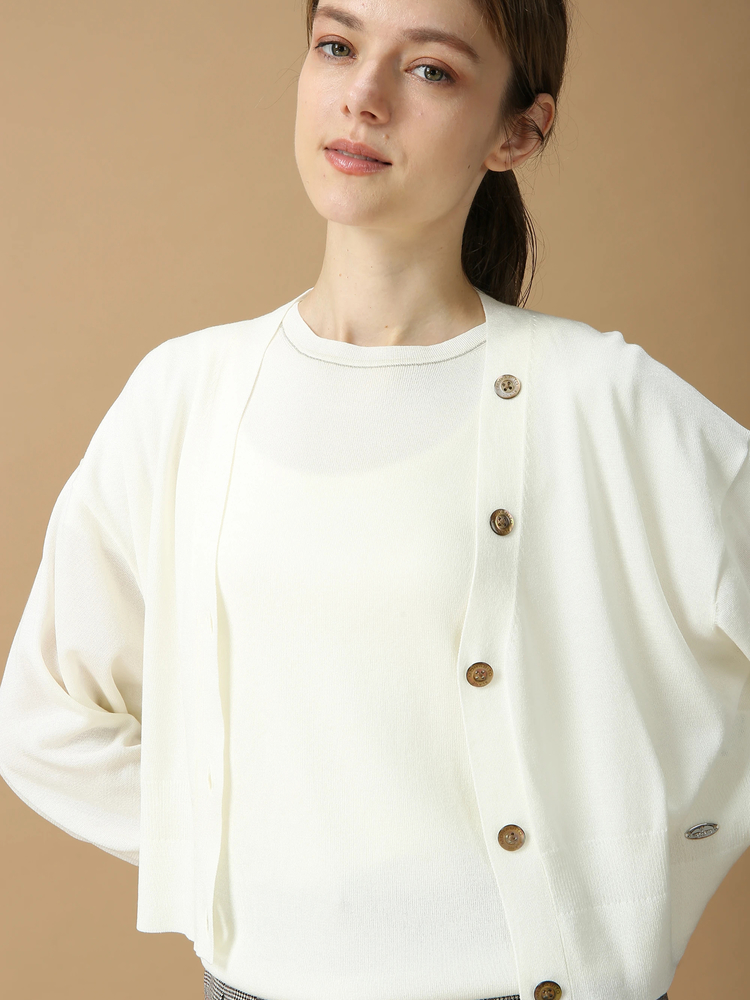 カシリークロシェ カーディガン ニット セーター ｜ MORABITO BLANC