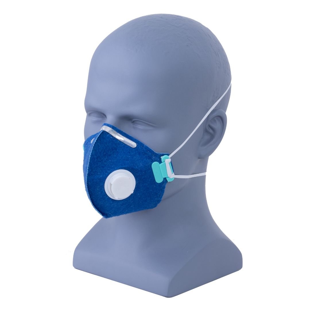 Máscara PFF2 Com Válvula Azul Lubeka CA 38829 | De Paula Epi's