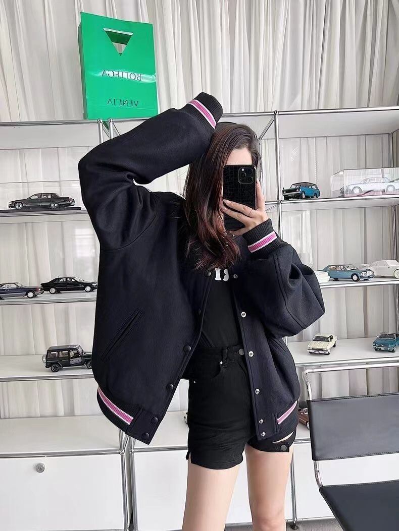 ステューシー S Talk Melton Varsity Jacket ジャケットユニセックス