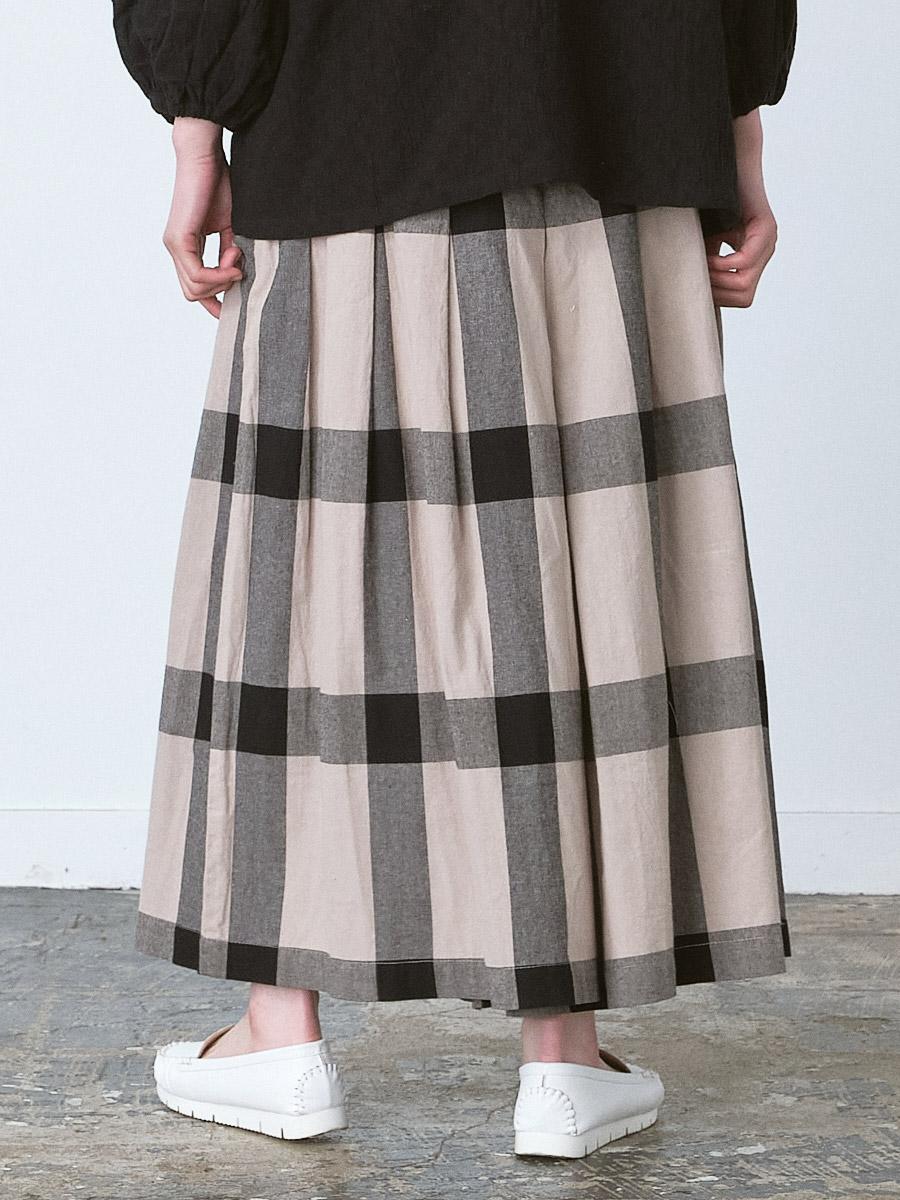 BRUNELLO CUCINELLI チェック柄 ガウチョパンツ USA4 セール】 大人が